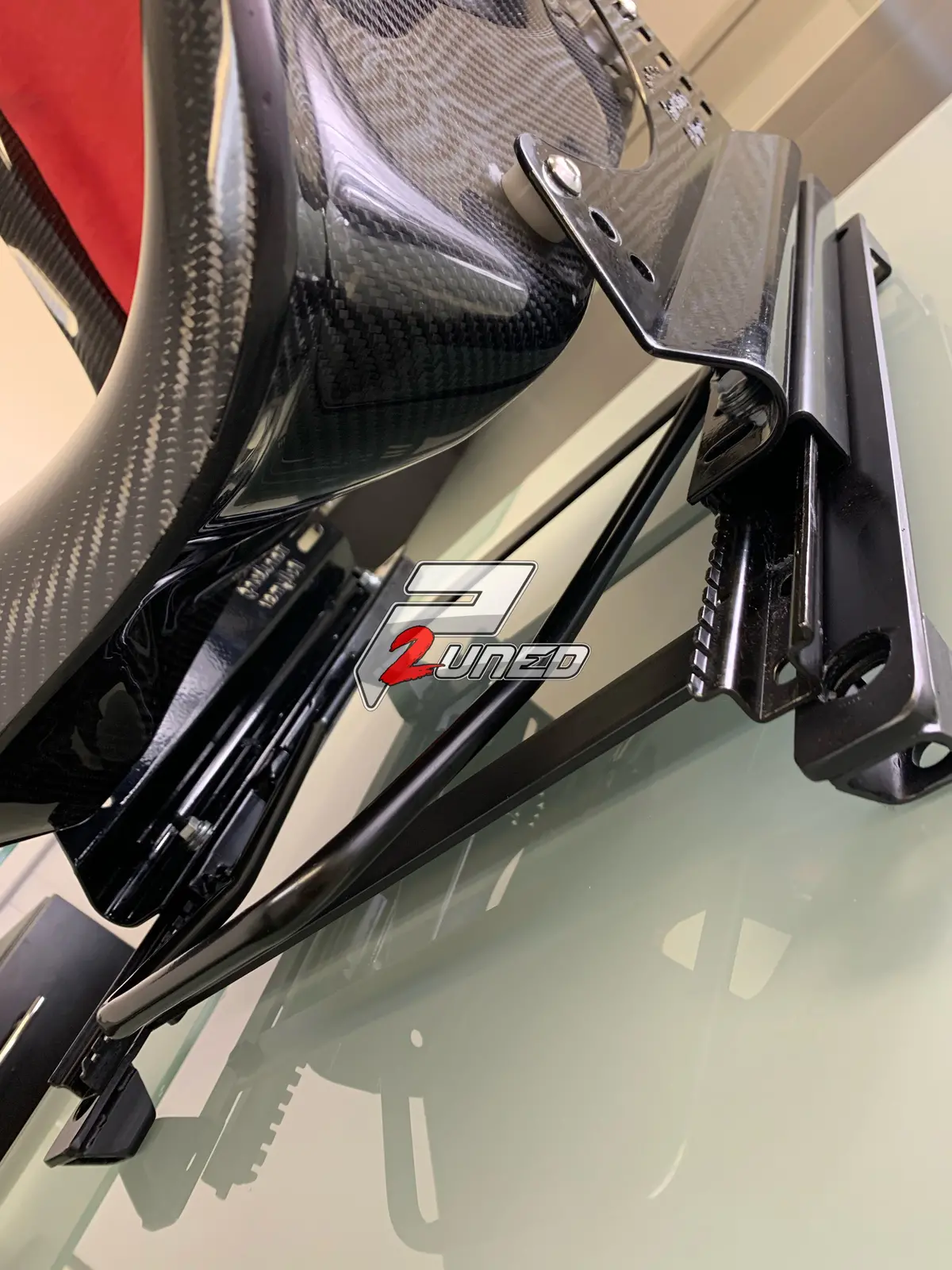 P2uned Carbon Fiber Seat W/ Suede Padding For Toyota Supra Mkv A90 3