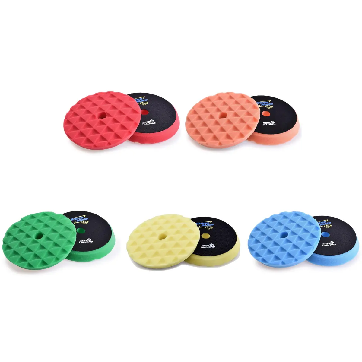 Shinemate 5.5" Diamond Pad 5-Pack Set 1