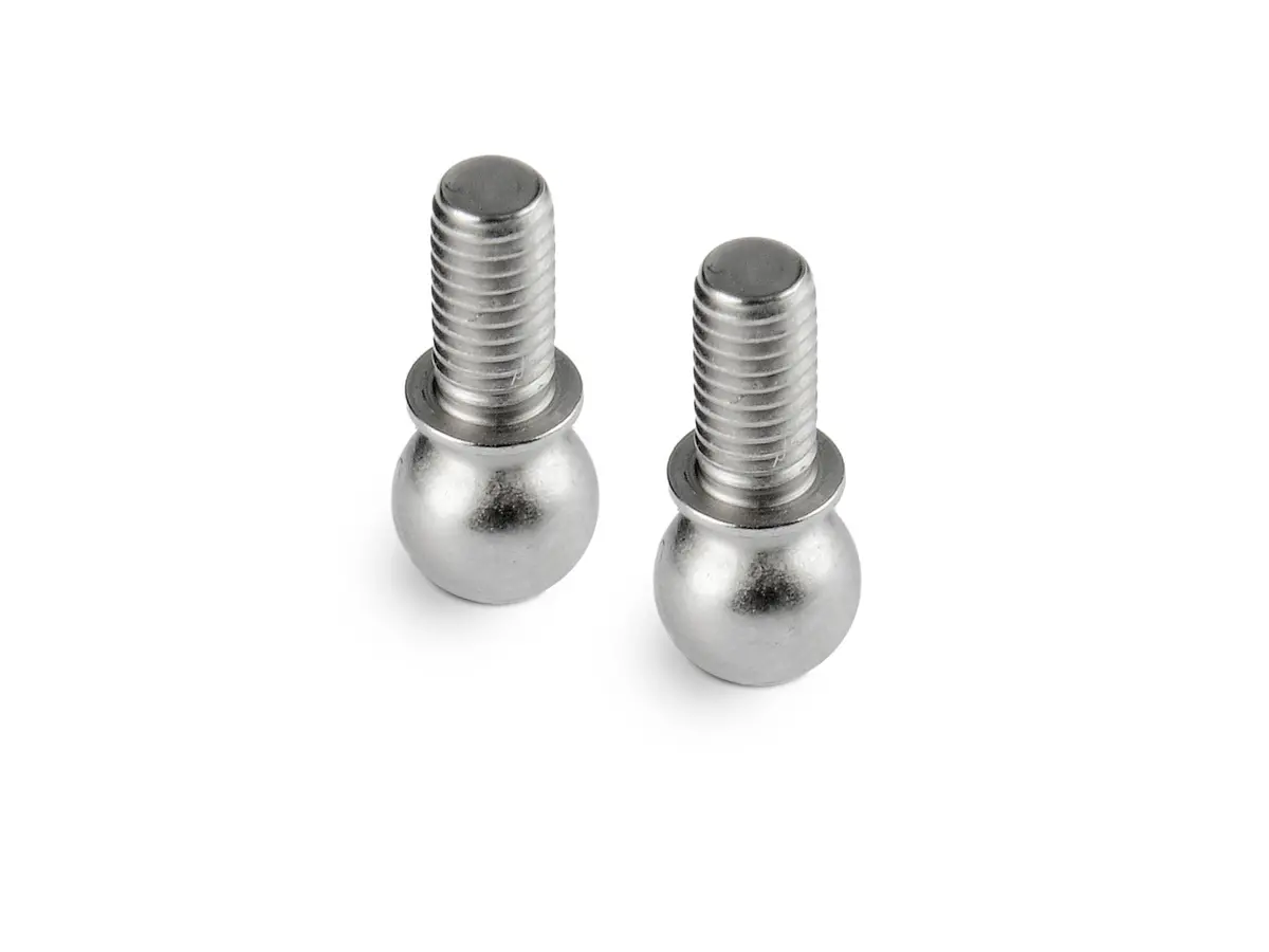 X4 Pivot Ball 4.9Mm W M3x6.5Mm Thread-Hudy Spring Steel(Tm) (2) 1