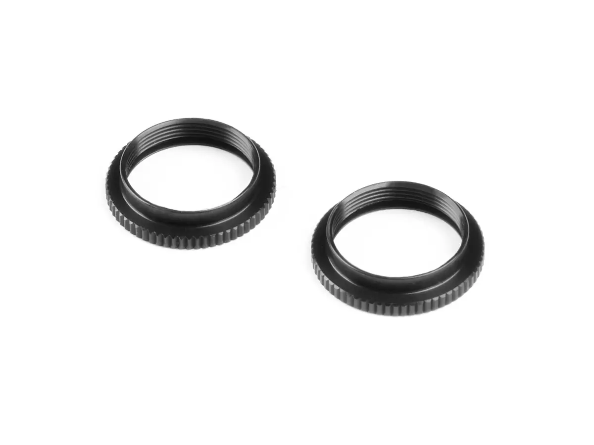 Xlp Alu Shock Adjustable Nut - Black (2) 1