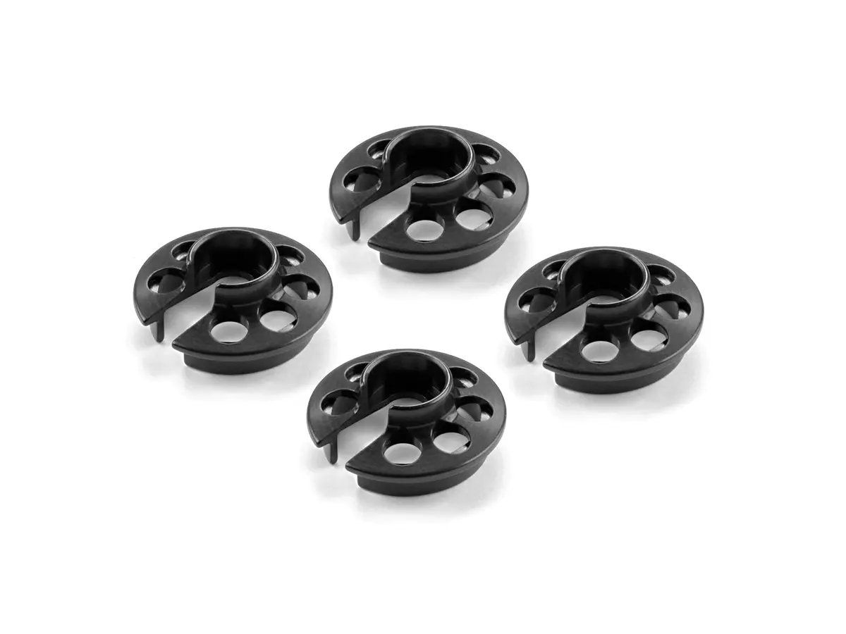 Xlp Alu Xray Shock Spring Retaining Collar - Black (4) 1