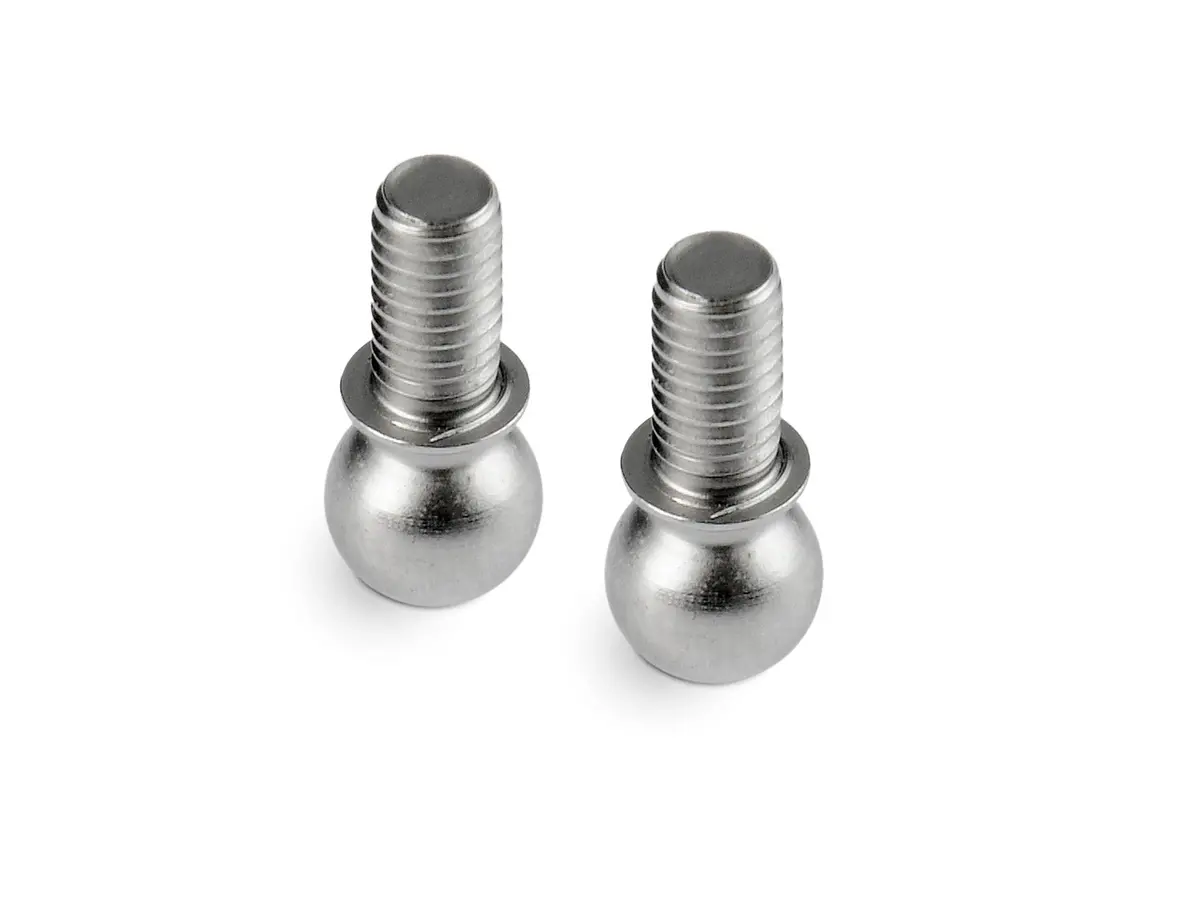 X4 Pivot Ball 4.9Mm W M3x5.5Mm Thread-Hudy Spring Steel(Tm) (2) 1