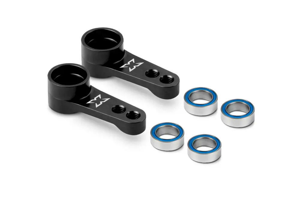 Alu Dual Servo Saver Arm - Black + Ball-Bearings (2) 1