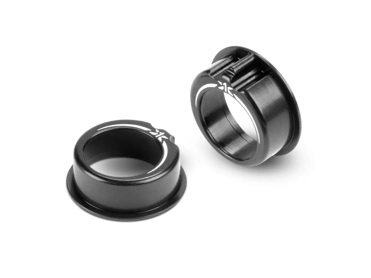 Alu Adjustable Ball-Bearing Hub +1Mm - Black (2) 1
