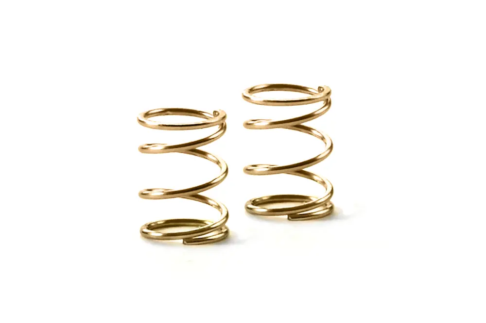 Spring 4.25 Coils 3.6X6x0.4Mm, C=1.5 - Gold (Soft) (2) 1