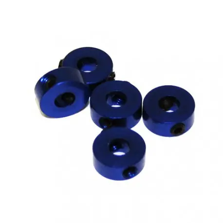Ultimate Racing Aluminum Ring For Attaching The Wheel 4Mm Blue (5 Pcs) (Ur1861) 1