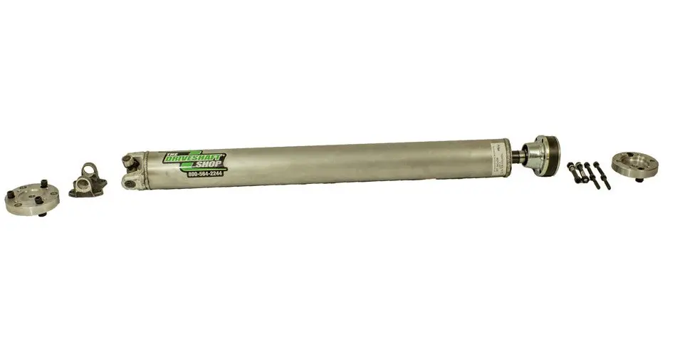 Driveshaft Shop 1993-1998 Toyota Supra Turbo Automatic 1-Piece Pro-Series Aluminum Driveshaft With Aluminum Conversion Plates 1