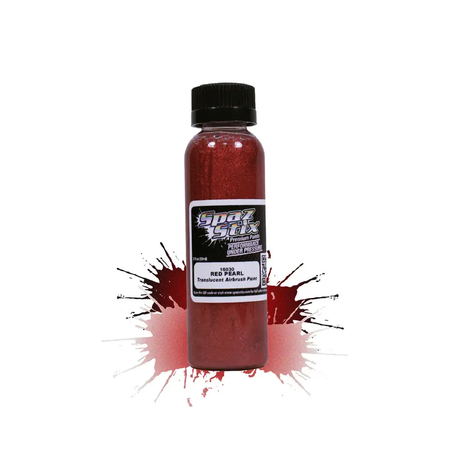 Spaz Stix - Red Pearl Airbrush Ready Paint, 2Oz Bottle 1