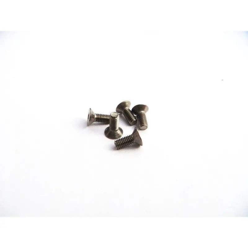 Hiro Seiko M3x6 Titanium Hex Socket Flat Head Screw 69687 1