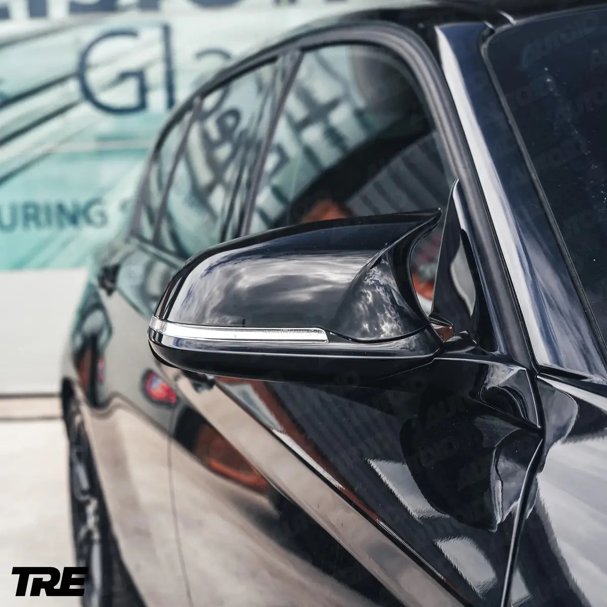 Tre Gloss Black M Style Wing Mirror Unit For Bmw (2012-2019, Fxx) 2
