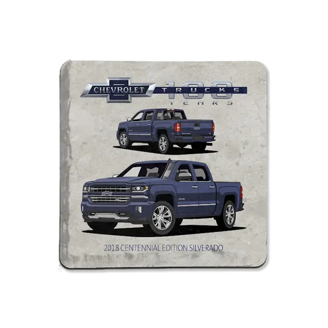 Chevy Trucks 100 Stone Coaster (2018 Centennial Edition Silverado) 1