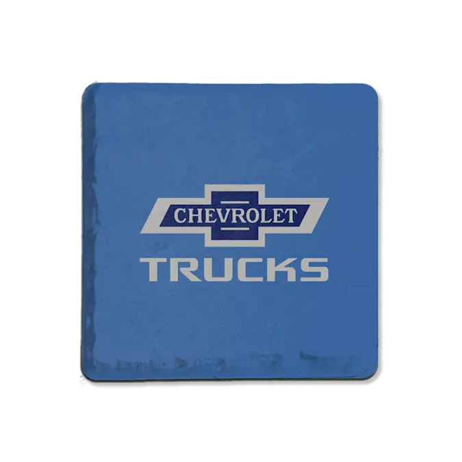 Chevy Trucks 100 Blue Stone Coaster 1