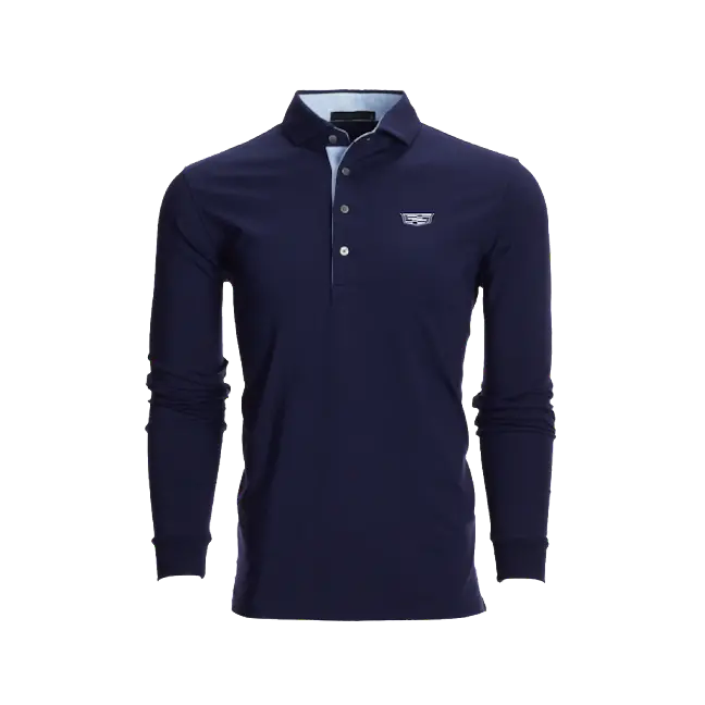 Cadillac Men's Long-Sleeve Performance Polo by Greyson - Image 4