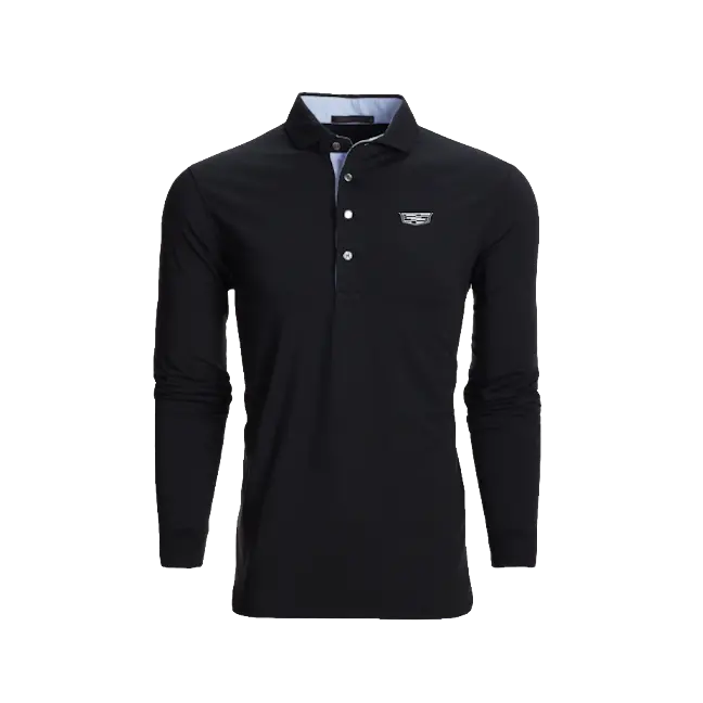 Cadillac Men's Long Sleeve Polo By Greyson 3