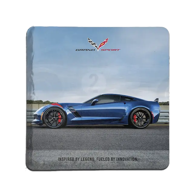 Corvette Grand Sport Inspired Stone Tile Coaster 1