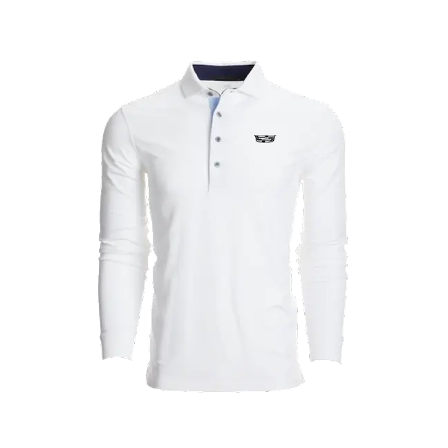 Cadillac Men's Long-Sleeve Performance Polo by Greyson - Image 3
