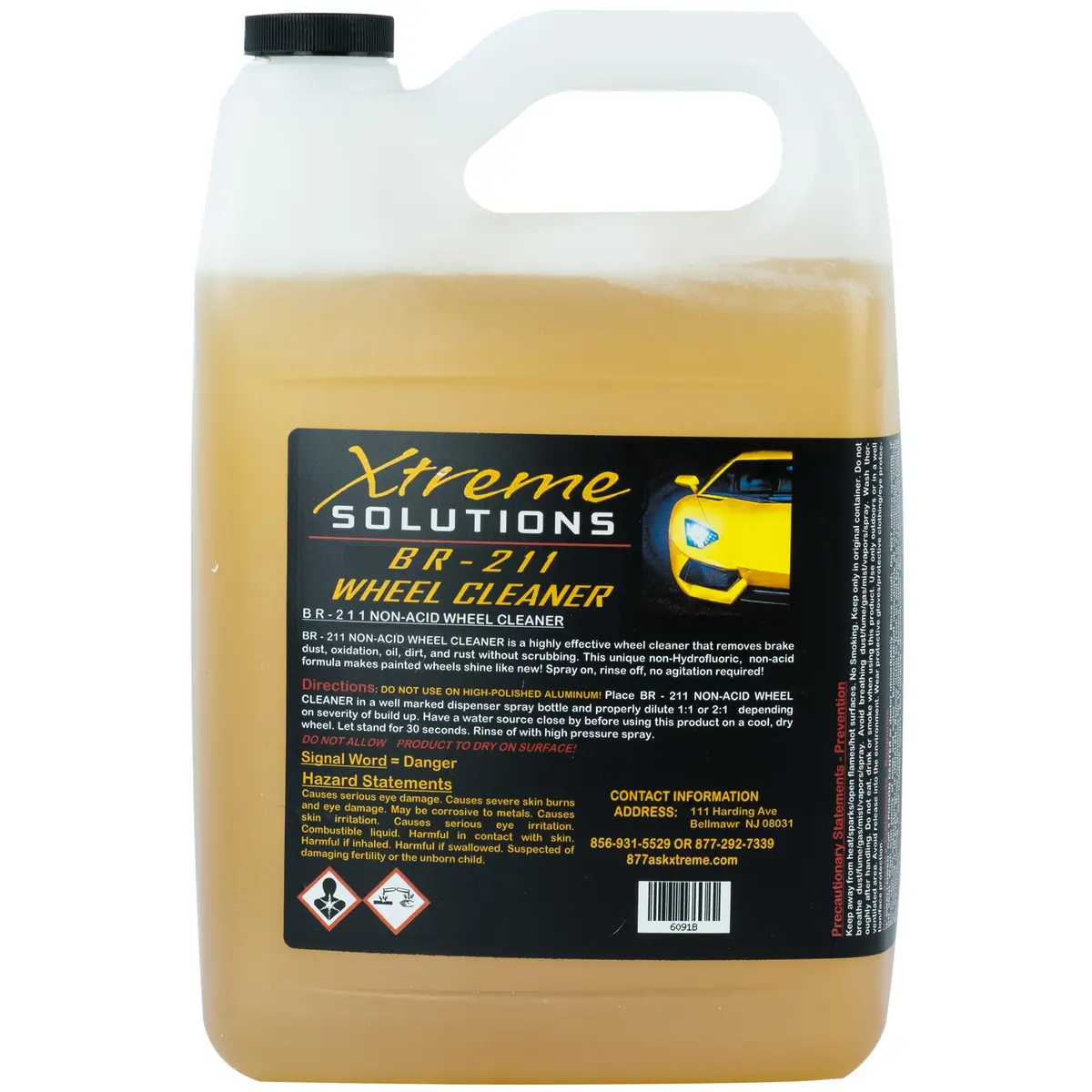 Xtreme Solutions Non Acid Wheel Cleaner 128Oz 1