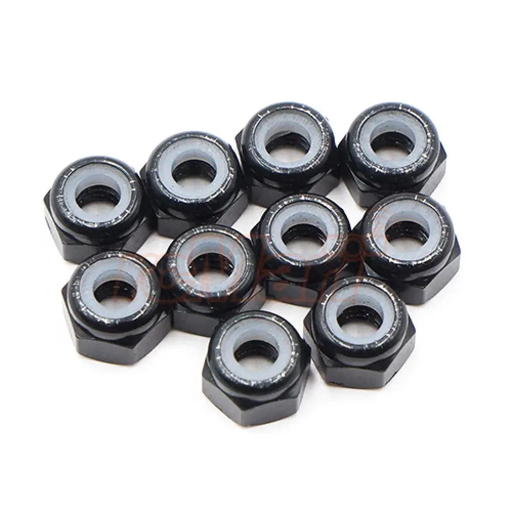 3Mm Aluminium Lock Nut Black (Ya-0566Bk) 1