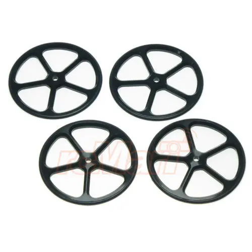 Yeah Racing Aluminum Set Up Wheels For 1:10 Rc Touring Car (Bk) Yt-0069Bk 1