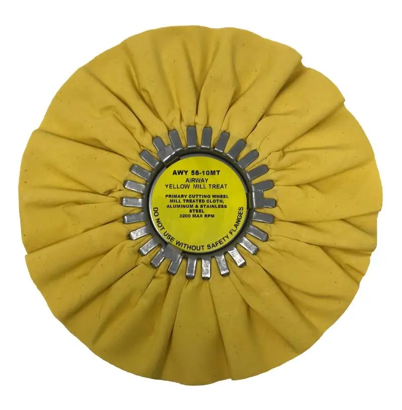 Zephyr Yellow Cutting Airway Wheel (8", 10") 1