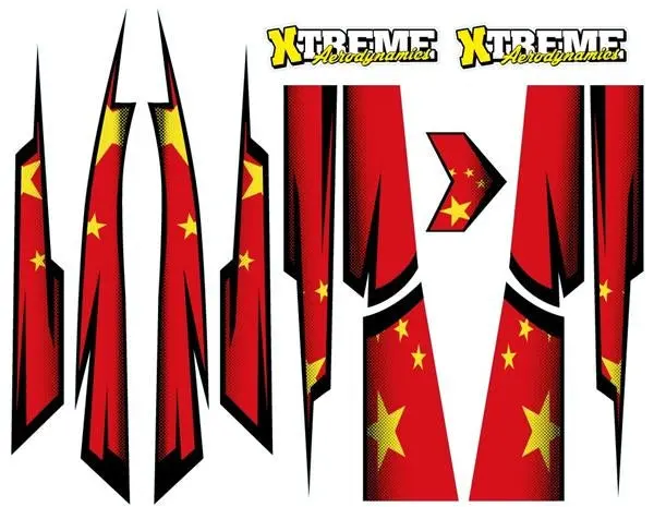 Chinese Decal Sticker Set For 1/8 Body (Mts005ic) 1