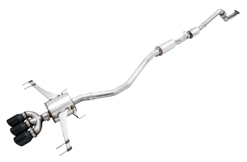 Awe Tuning Touring Edition Exhaust System For 2017+ Honda Civic Type R – Includes Front & Mid Pipes, Diamond-Black Tips 1