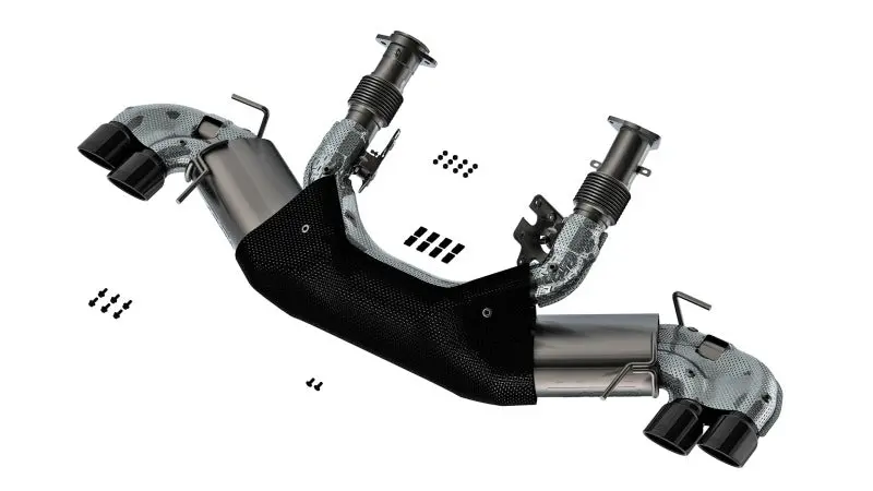 Borla Atak Cat-Back Exhaust For 2020–2023 Chevrolet Corvette (6.2L V8 Automatic, No Npp) – 3-Inch Diameter, Black Chrome Tips 1