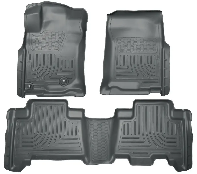 Husky Liners Weatherbeater Floor Liner Combo In Black For 2010–2012 Toyota 4Runner And Lexus Gx460 1