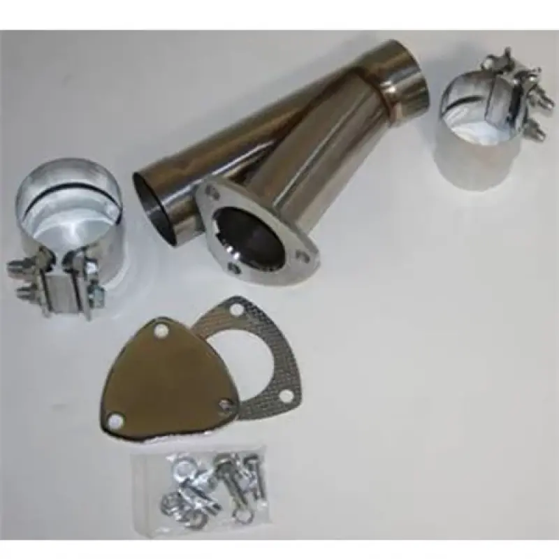 Granatelli 4.0In Stainless Steel Manual Exhaust Cutout Kit W/Slip Fit/Band Clamp 1