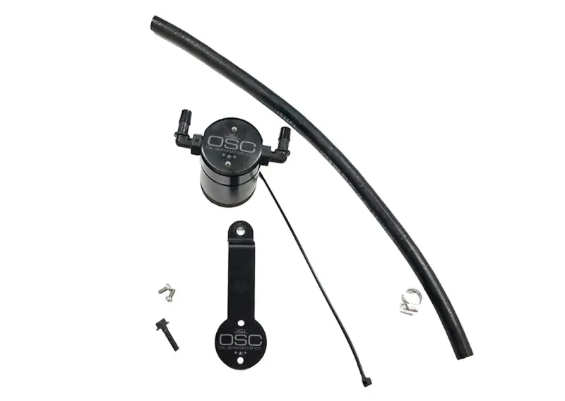 J&L Oil Separator – Passenger Side, Black Anodized, For 2016–2021 Honda Civic 1.5L Turbo (Ex/Si) 1