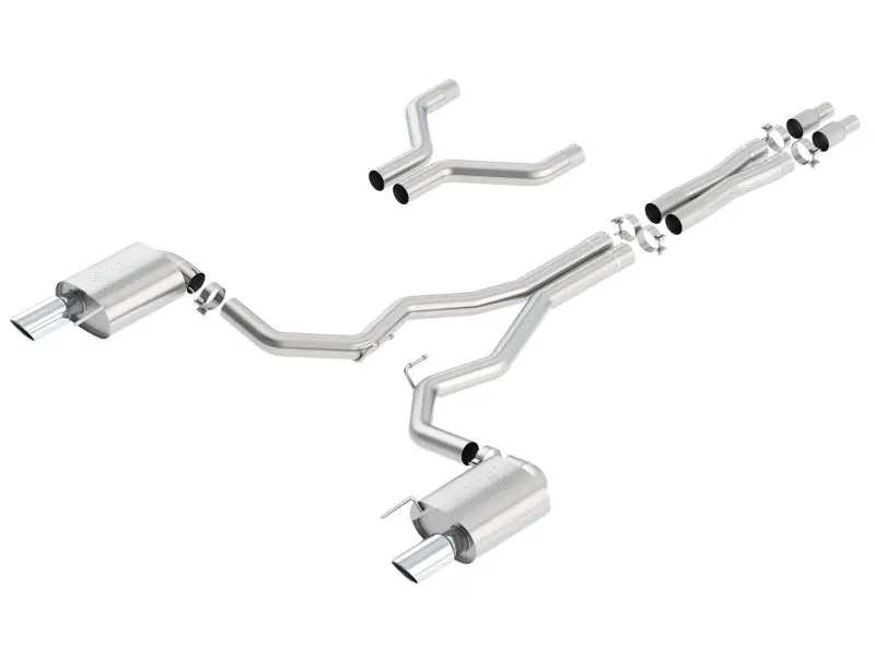 Borla Atak Cat-Back 15-17 Ford Mustang Gt 5.0L V8 Mt/At 3In Pipe 4In Tip 1