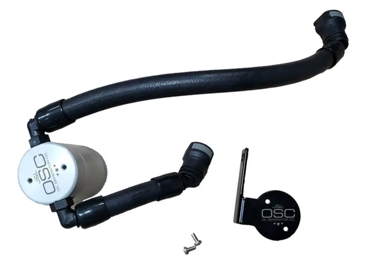 J&L Oil Separator For 2020–2022 Ford Mustang Gt500 – Passenger Side, 3.0-Liter Engine, Clear Anodized Housing 1