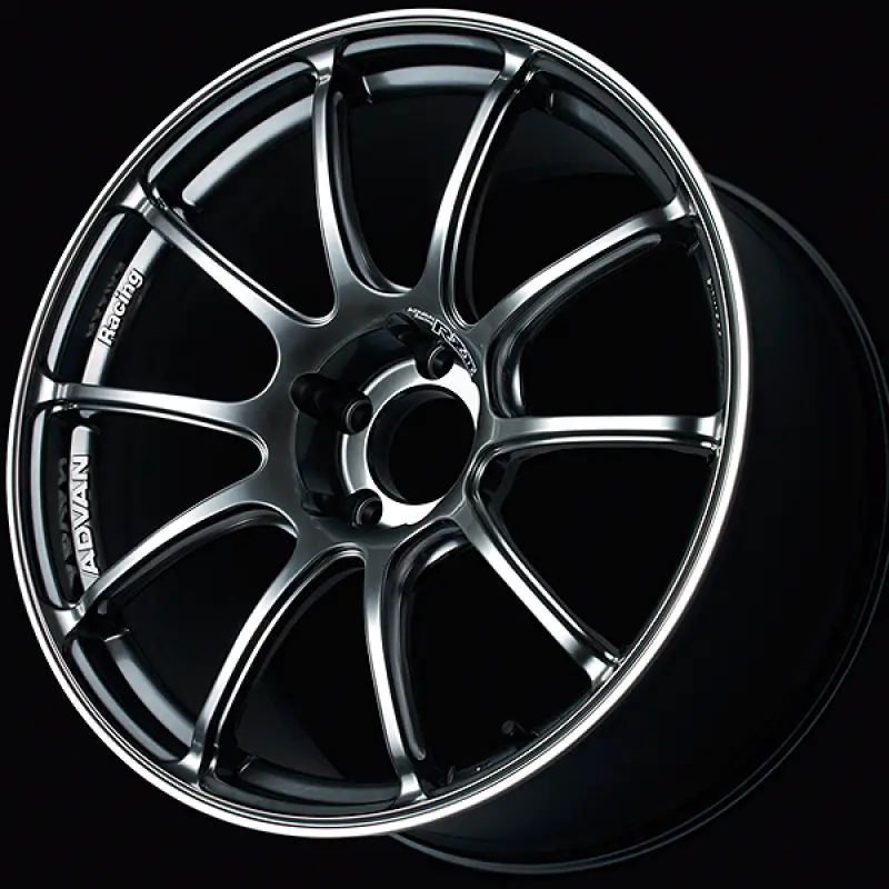Advan Rzii Hyper-Black Racing Wheel – 16X7.0In, +41Mm Offset, 4X100 Pcd, 63Mm Bore With Accent Ring 1