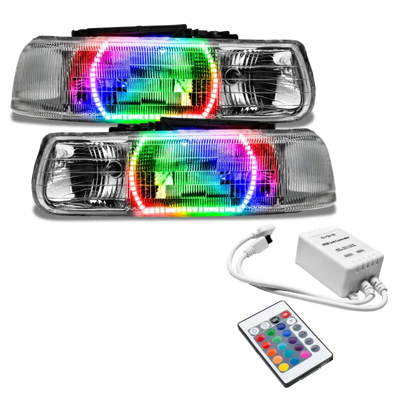 Oracle Colorshift Smd Headlights — Programmable Rgb Lighting For 2000–2006 Chevy Tahoe & Gmc Yukon 2