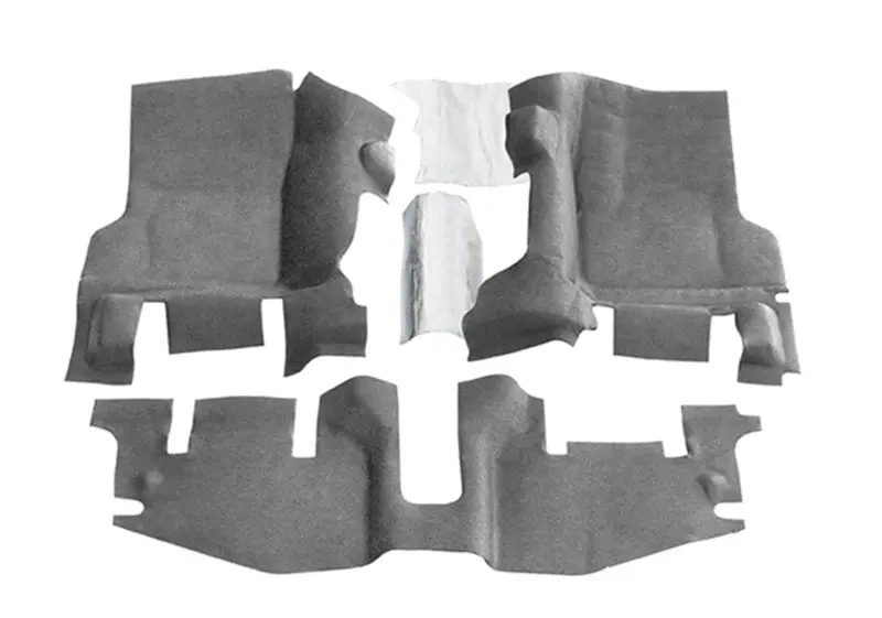 Bedrug Bedtred Floor Kit For 1997–2006 Jeep Tj – Front 3-Piece W/ Heat Shields (Center Console Not Included) 1