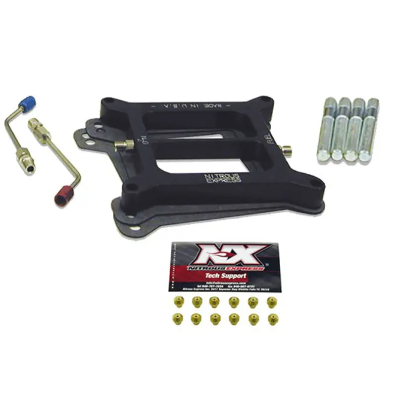 Nitrous Express Stage 6 Nitrous Plate System For 4150 Carburetors – Adjustable 50–300 Hp 1
