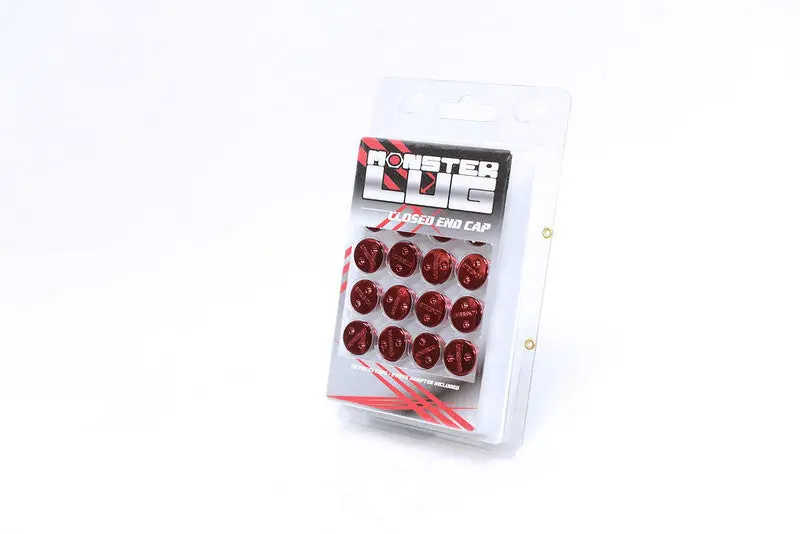 Wheel Mate 14×1.50" Monster-Style Silver Lug Nut Caps 1