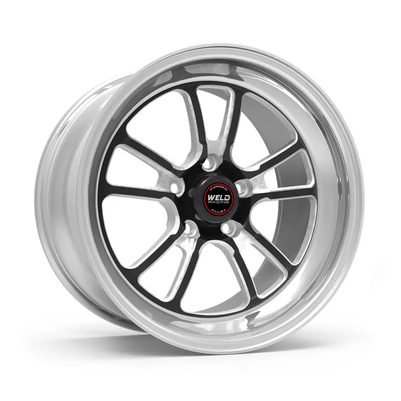 Weld Racing S70 Rt-S Black Center & Polished Shell Wheel – 18X7In, 5X120.65Mm, 4.7In Backspace 1