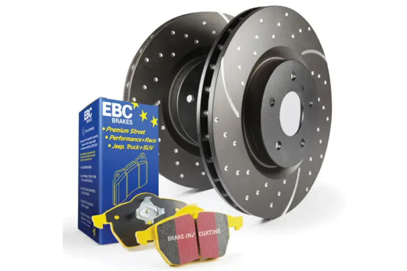 Ebc Yellowstuff High-Performance Brake Kit: S5 Pads And Gd Slotted Rotors 2