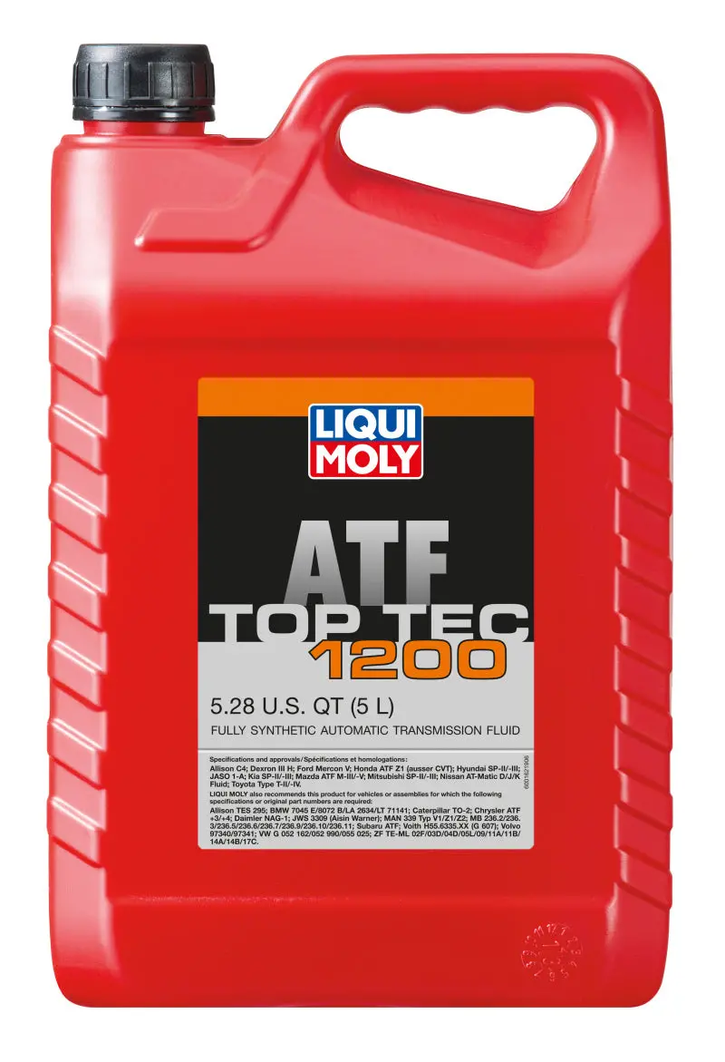 Liqui Moly Top Tec Atf 1200 Automatic Transmission Fluid – 5-Liter Bottle 1