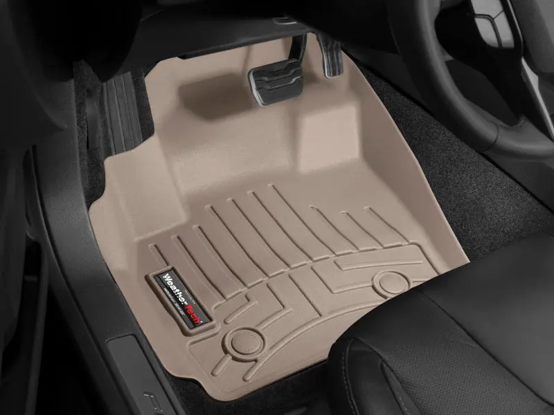 Wt Floorliner Front Floor Mat – Tan Color, Custom Fit 1