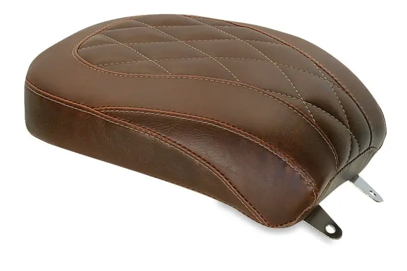 Mustang Harley-Davidson Rear Passenger Seat For 1984–2006 Mustang — Wide Tripper Style, Distressed Brown 1