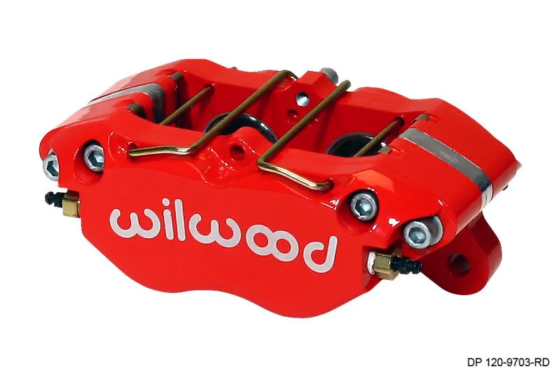 Wilwood Dynapro Caliper – 5.25" Mount, Red Finish, 1.38" Pistons, Compatible With 0.81" Discs 1