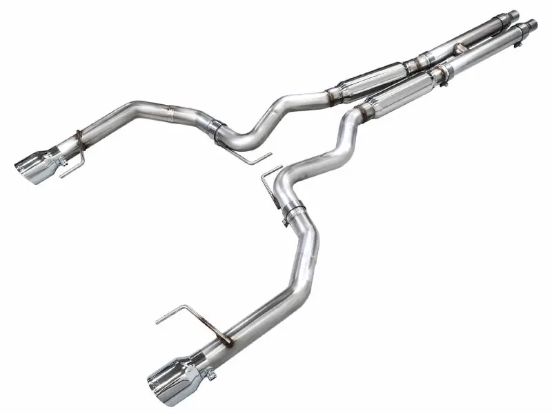Awe Track Edition Cat-Back Exhaust System For 2024 Ford Mustang Gt Fastback (S650 Rwd) With Dual Chrome-Silver Tips 1