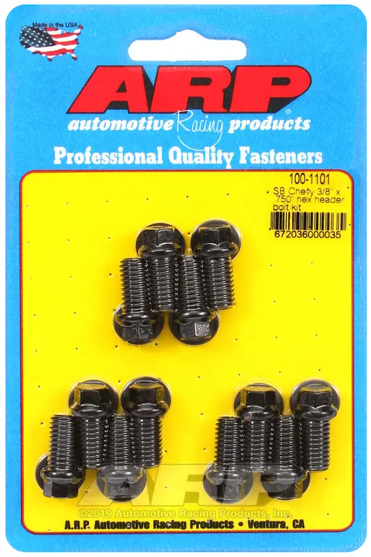 Arp Sb Chevy Hex Header Bolt Kit (3/8" × .750") 1