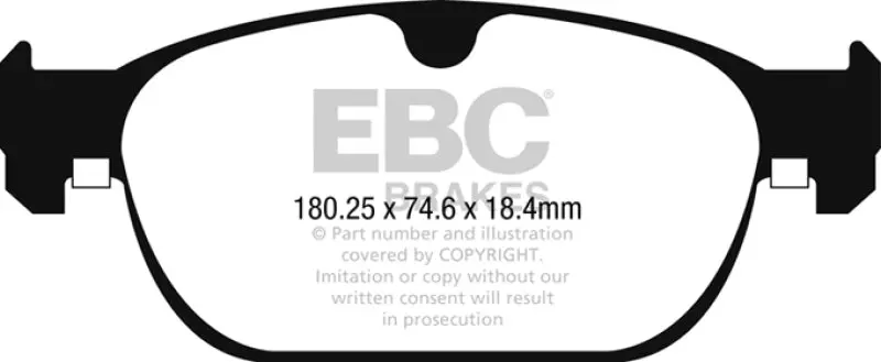 Ebc Ultimax2 Front Brake Pads For 2015–2023 Volvo Xc90 2