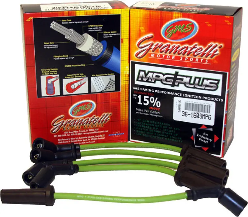 Granatelli Mpg Plus Ignition Wire Set – Optimized For 2014–2016 Chevy Full-Size Trucks & Suvs With 4.3L V6 1