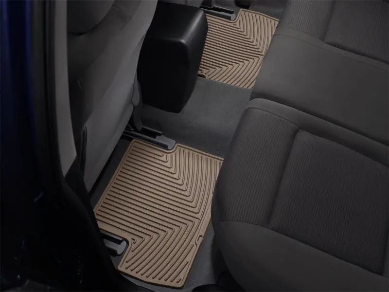 Weathertech Rear Floor Mats For 2008–2011 Mercedes-Benz C-Class (W204) – Tan Rubber Construction 1