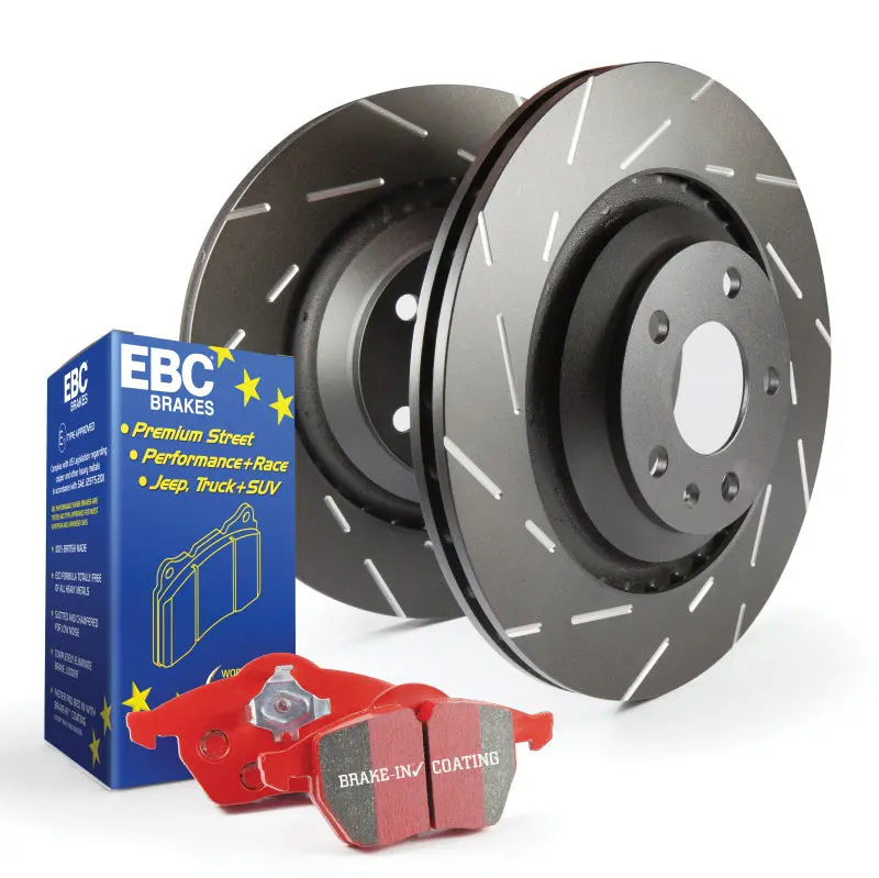 Ebc S4 Brake Kit – Redstuff Pads Paired With Usr Drilled & Slotted Rotors 2