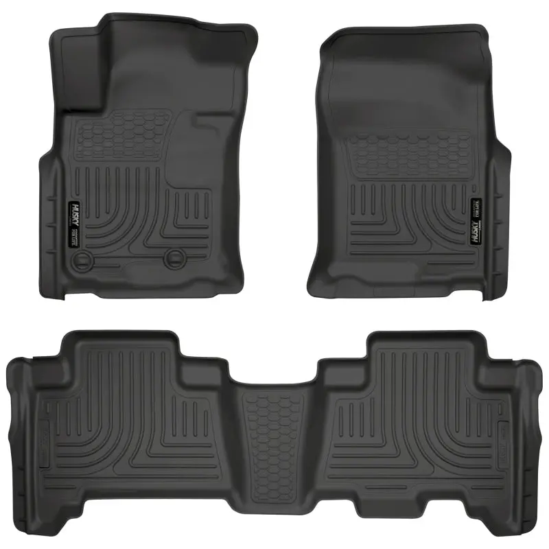 Husky Liners Weatherbeater Floor Liner Combo In Black For 2010–2012 Toyota 4Runner And Lexus Gx460 2